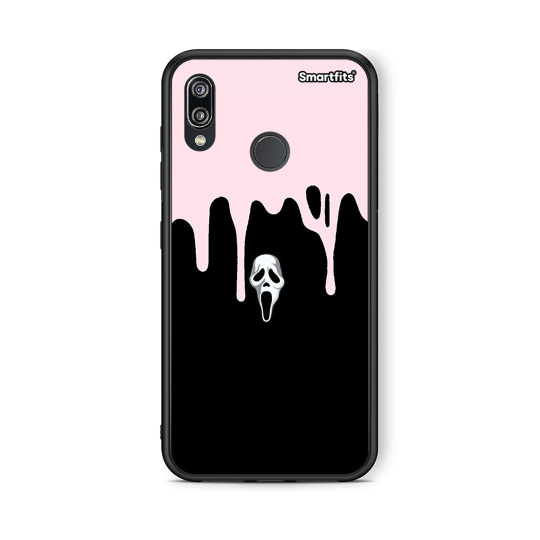 Huawei P20 Lite Melting Halloween Mask Θήκη από τη Smartfits με σχέδιο στο πίσω μέρος και μαύρο περίβλημα | Smartphone case with colorful back and black bezels by Smartfits