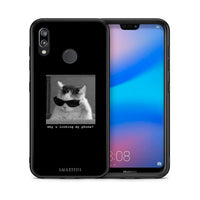 Thumbnail for Θήκη Huawei P20 Lite Meme Cat από τη Smartfits με σχέδιο στο πίσω μέρος και μαύρο περίβλημα | Huawei P20 Lite Meme Cat case with colorful back and black bezels