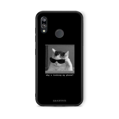 Huawei P20 Lite Meme Cat θήκη από τη Smartfits με σχέδιο στο πίσω μέρος και μαύρο περίβλημα | Smartphone case with colorful back and black bezels by Smartfits
