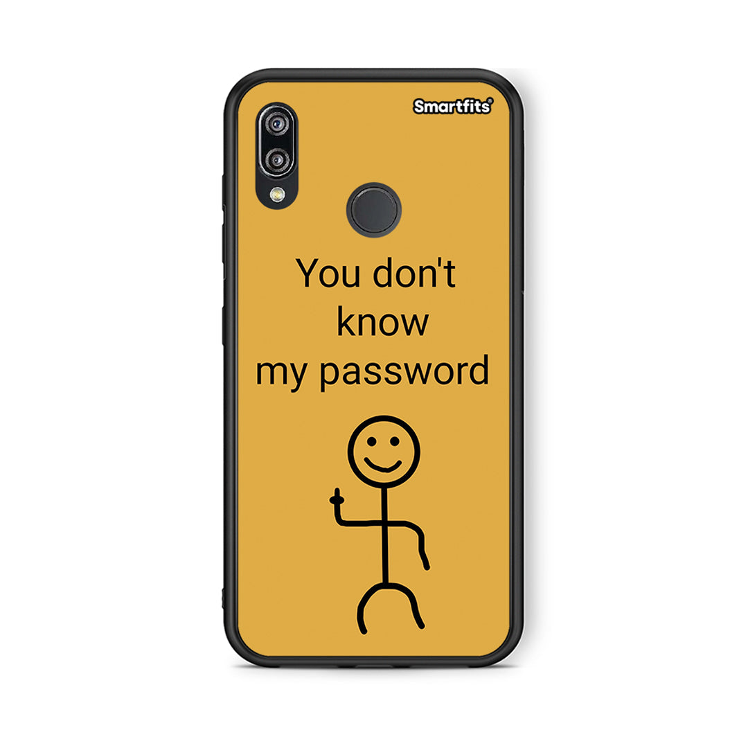Huawei P20 Lite My Password Θήκη από τη Smartfits με σχέδιο στο πίσω μέρος και μαύρο περίβλημα | Smartphone case with colorful back and black bezels by Smartfits