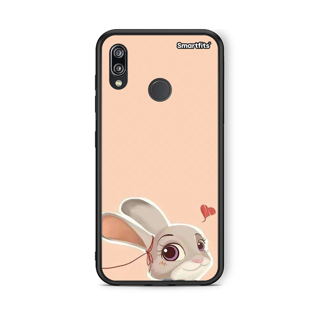 Huawei P20 Lite Nick Wilde And Judy Hopps Love 2 θήκη από τη Smartfits με σχέδιο στο πίσω μέρος και μαύρο περίβλημα | Smartphone case with colorful back and black bezels by Smartfits