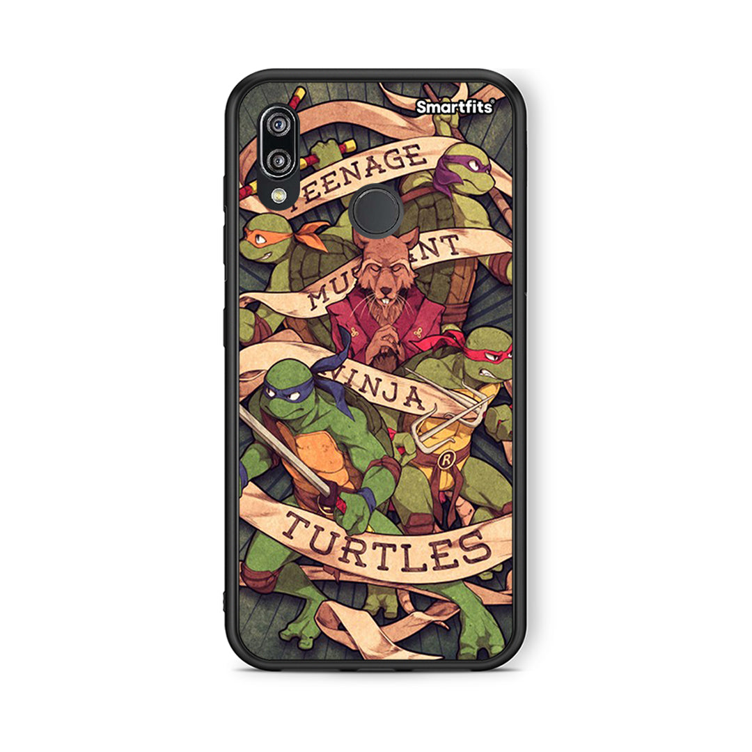 Huawei P20 Lite Ninja Turtles θήκη από τη Smartfits με σχέδιο στο πίσω μέρος και μαύρο περίβλημα | Smartphone case with colorful back and black bezels by Smartfits