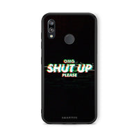 Thumbnail for Huawei P20 Lite OMG ShutUp θήκη από τη Smartfits με σχέδιο στο πίσω μέρος και μαύρο περίβλημα | Smartphone case with colorful back and black bezels by Smartfits
