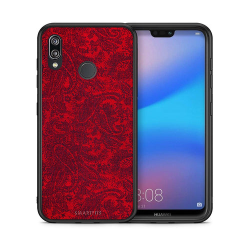 Θήκη Huawei P20 Lite Paisley Cashmere από τη Smartfits με σχέδιο στο πίσω μέρος και μαύρο περίβλημα | Huawei P20 Lite Paisley Cashmere case with colorful back and black bezels