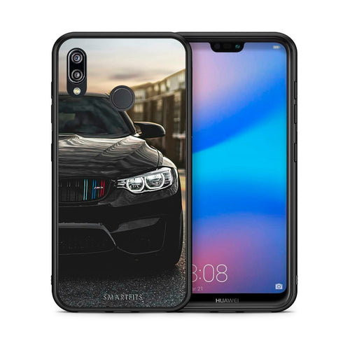 Θήκη Huawei P20 Lite M3 Racing από τη Smartfits με σχέδιο στο πίσω μέρος και μαύρο περίβλημα | Huawei P20 Lite M3 Racing case with colorful back and black bezels