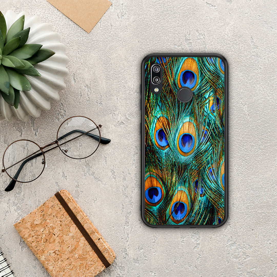 Real Peacock Feathers - Huawei P20 Lite θήκη