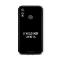 Thumbnail for Huawei P20 Lite Salute θήκη από τη Smartfits με σχέδιο στο πίσω μέρος και μαύρο περίβλημα | Smartphone case with colorful back and black bezels by Smartfits