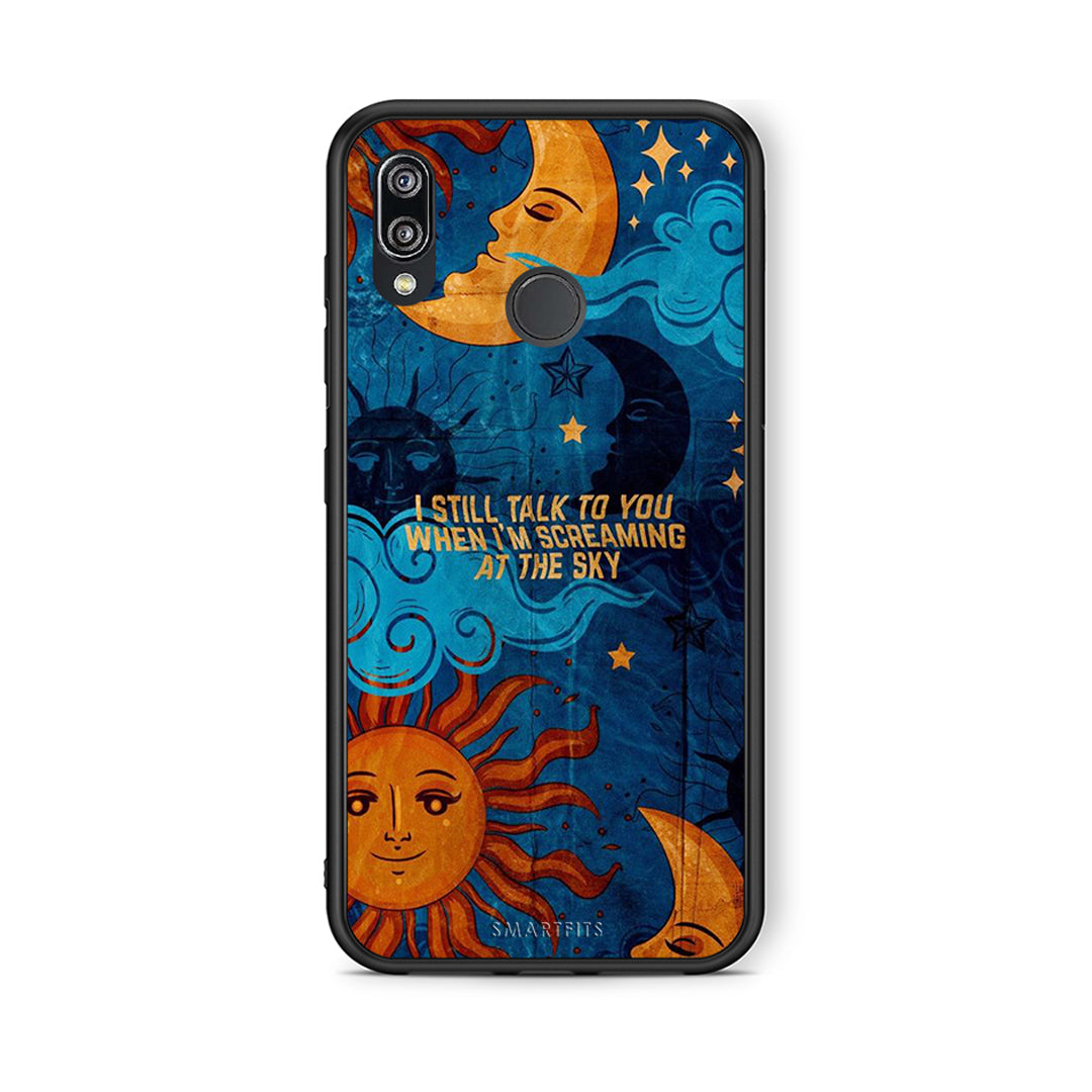 Huawei P20 Lite Screaming Sky θήκη από τη Smartfits με σχέδιο στο πίσω μέρος και μαύρο περίβλημα | Smartphone case with colorful back and black bezels by Smartfits