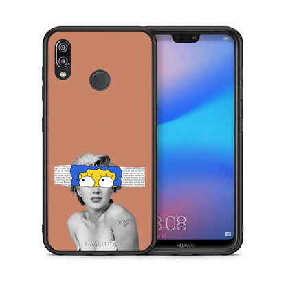 Θήκη Huawei P20 Lite Sim Merilyn από τη Smartfits με σχέδιο στο πίσω μέρος και μαύρο περίβλημα | Huawei P20 Lite Sim Merilyn case with colorful back and black bezels