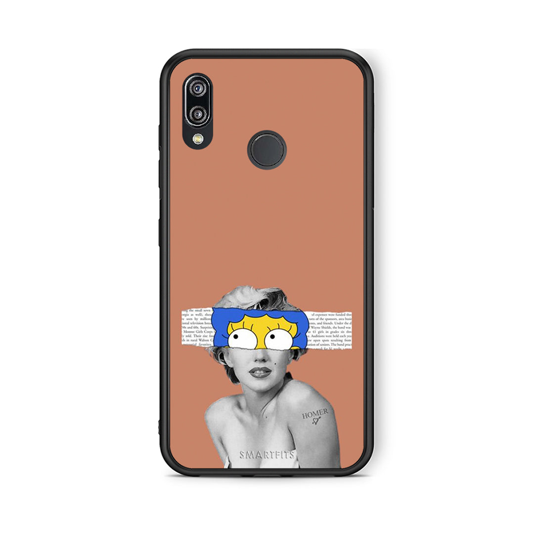 Huawei P20 Lite Sim Merilyn θήκη από τη Smartfits με σχέδιο στο πίσω μέρος και μαύρο περίβλημα | Smartphone case with colorful back and black bezels by Smartfits