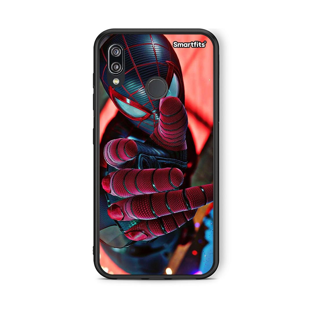Huawei P20 Lite Spider Hand Θήκη από τη Smartfits με σχέδιο στο πίσω μέρος και μαύρο περίβλημα | Smartphone case with colorful back and black bezels by Smartfits