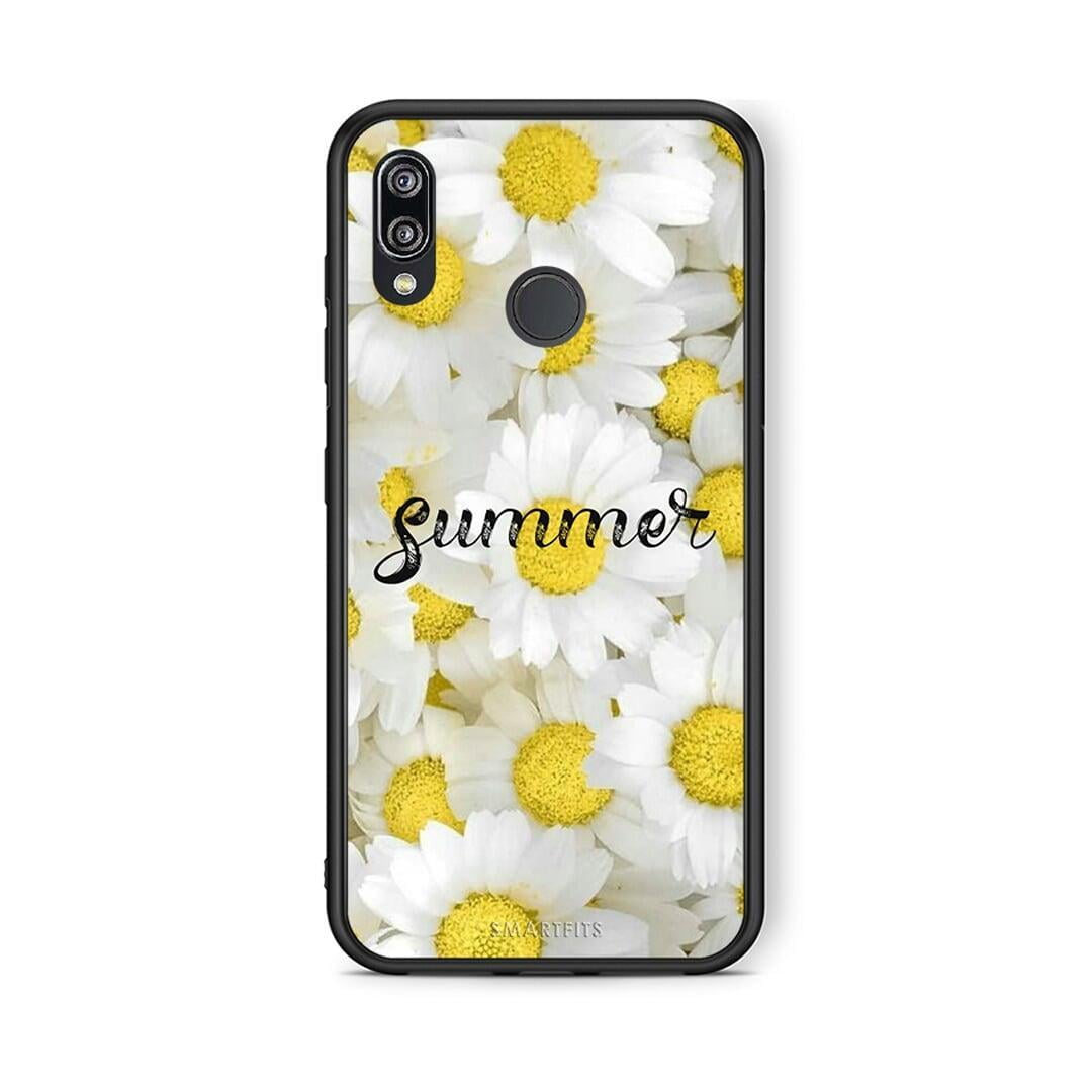 Huawei P20 Lite Summer Daisies Θήκη από τη Smartfits με σχέδιο στο πίσω μέρος και μαύρο περίβλημα | Smartphone case with colorful back and black bezels by Smartfits