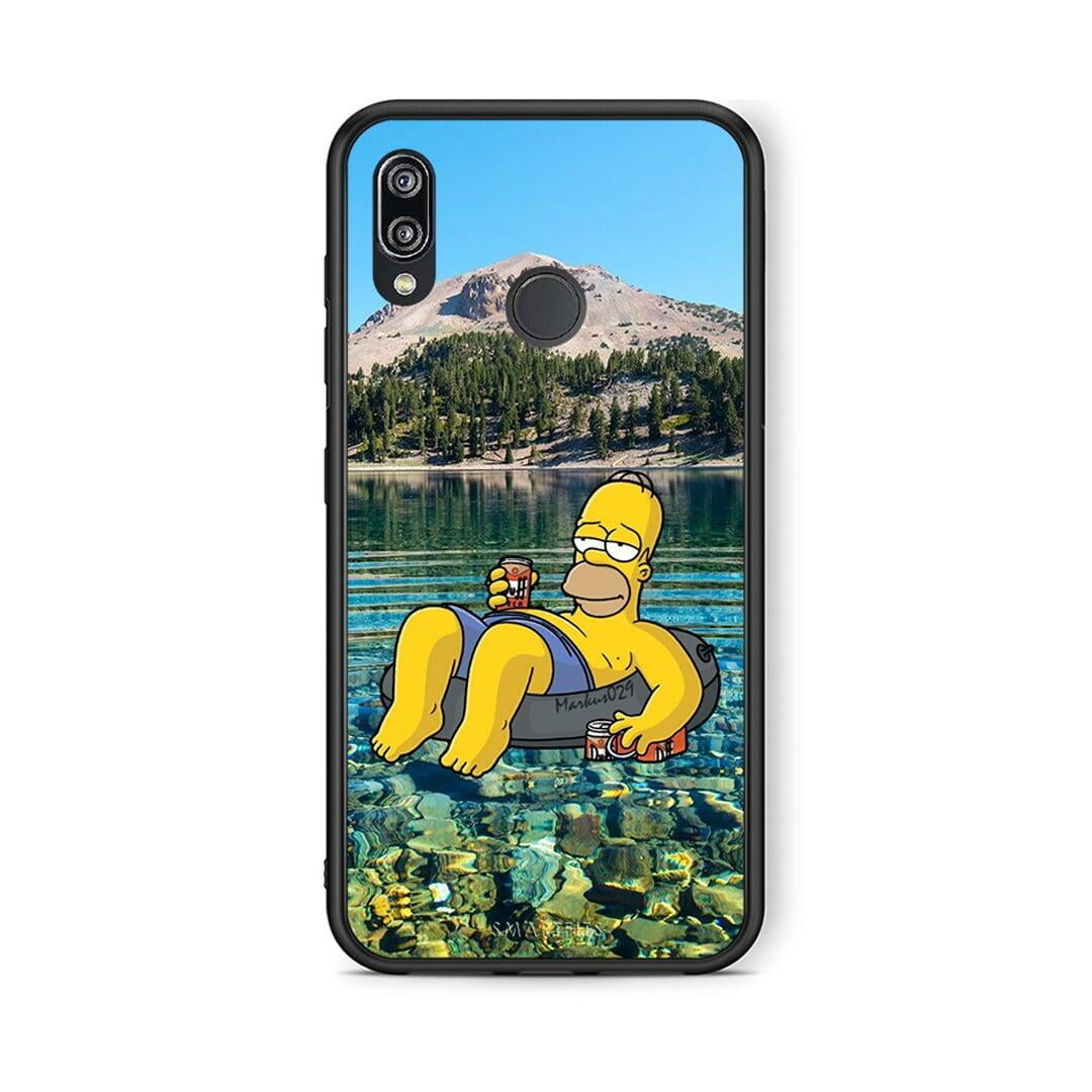 Huawei P20 Lite Summer Happiness Θήκη από τη Smartfits με σχέδιο στο πίσω μέρος και μαύρο περίβλημα | Smartphone case with colorful back and black bezels by Smartfits