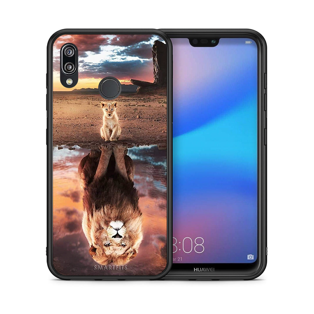 Θήκη Αγίου Βαλεντίνου Huawei P20 Lite Sunset Dreams από τη Smartfits με σχέδιο στο πίσω μέρος και μαύρο περίβλημα | Huawei P20 Lite Sunset Dreams case with colorful back and black bezels
