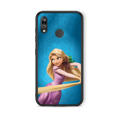 Huawei P20 Lite Tangled 2 Θήκη Αγίου Βαλεντίνου από τη Smartfits με σχέδιο στο πίσω μέρος και μαύρο περίβλημα | Smartphone case with colorful back and black bezels by Smartfits