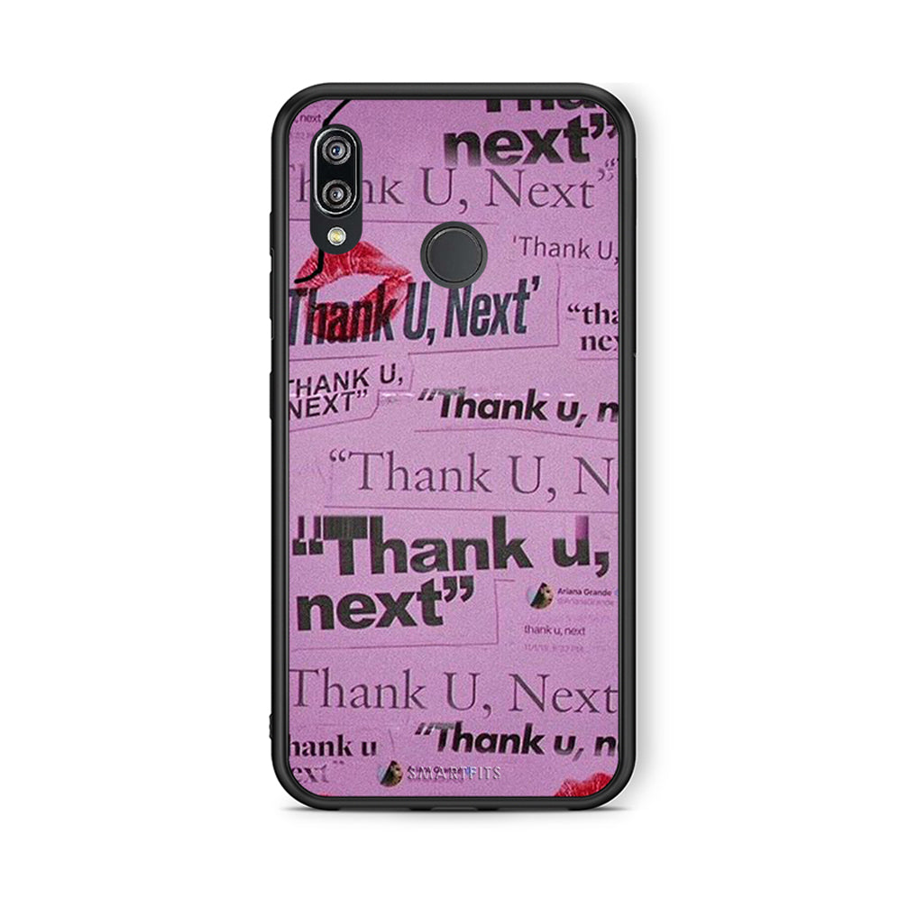 Huawei P20 Lite Thank You Next Θήκη Αγίου Βαλεντίνου από τη Smartfits με σχέδιο στο πίσω μέρος και μαύρο περίβλημα | Smartphone case with colorful back and black bezels by Smartfits