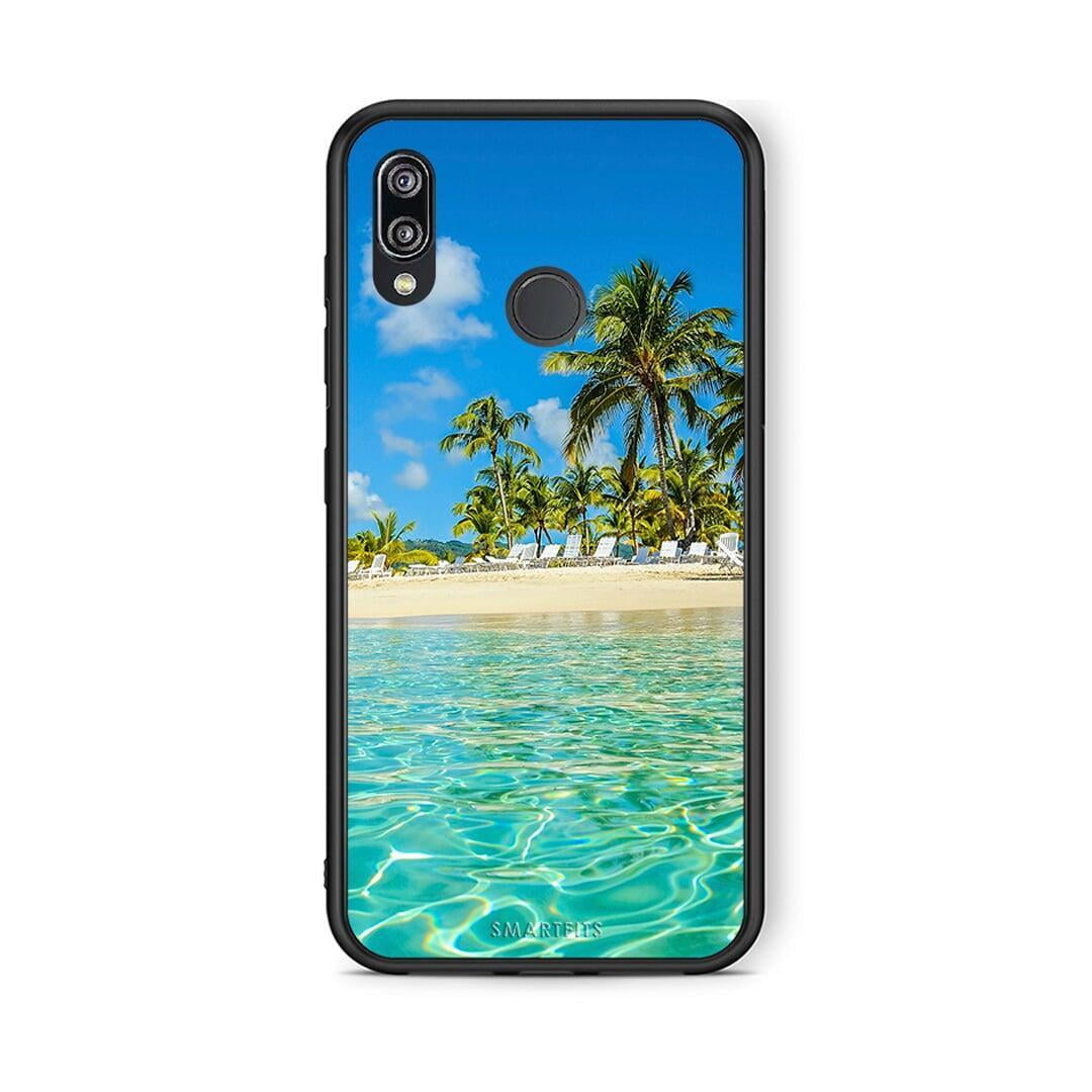 Huawei P20 Lite Tropical Vibes Θήκη από τη Smartfits με σχέδιο στο πίσω μέρος και μαύρο περίβλημα | Smartphone case with colorful back and black bezels by Smartfits