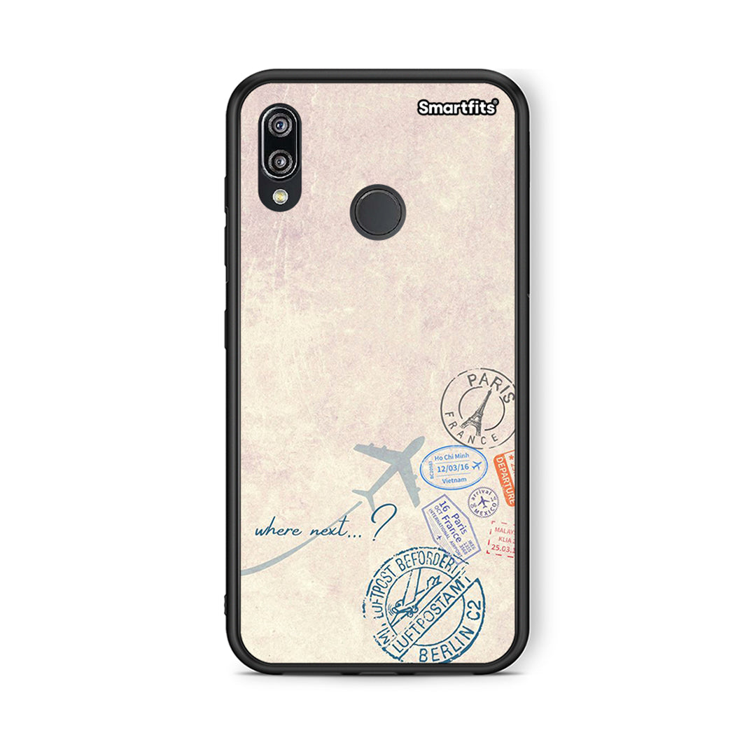 Huawei P20 Lite Where Next Θήκη από τη Smartfits με σχέδιο στο πίσω μέρος και μαύρο περίβλημα | Smartphone case with colorful back and black bezels by Smartfits