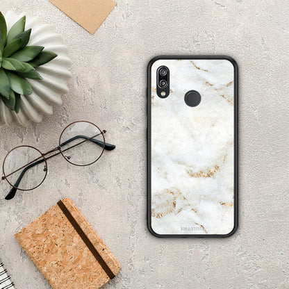 White Gold Marble - Huawei P20 Lite θήκη