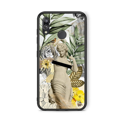 Huawei P20 Lite Woman Statue θήκη από τη Smartfits με σχέδιο στο πίσω μέρος και μαύρο περίβλημα | Smartphone case with colorful back and black bezels by Smartfits