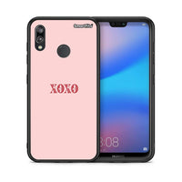Thumbnail for Θήκη Huawei P20 Lite XOXO Love από τη Smartfits με σχέδιο στο πίσω μέρος και μαύρο περίβλημα | Huawei P20 Lite XOXO Love case with colorful back and black bezels