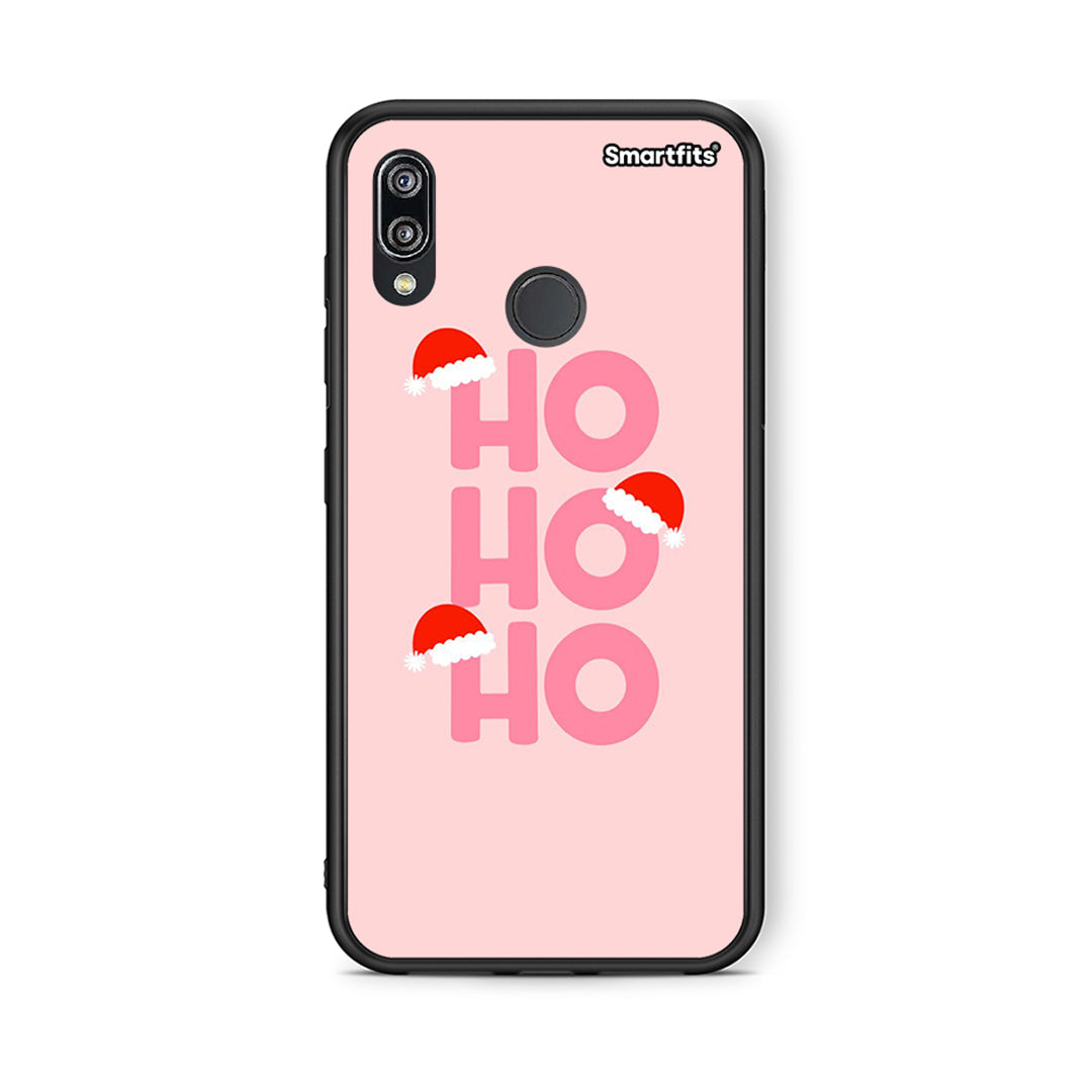 Huawei P20 Lite Xmas Ho Ho Ho θήκη από τη Smartfits με σχέδιο στο πίσω μέρος και μαύρο περίβλημα | Smartphone case with colorful back and black bezels by Smartfits