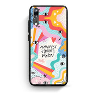 Thumbnail for Huawei P20 Manifest Your Vision θήκη από τη Smartfits με σχέδιο στο πίσω μέρος και μαύρο περίβλημα | Smartphone case with colorful back and black bezels by Smartfits
