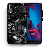 Thumbnail for Θήκη Huawei P20 Male Marble από τη Smartfits με σχέδιο στο πίσω μέρος και μαύρο περίβλημα | Huawei P20 Male Marble case with colorful back and black bezels