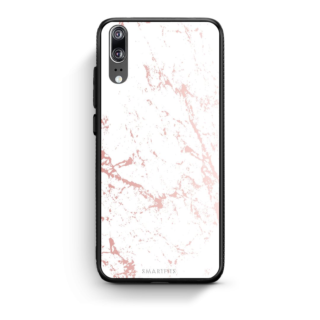 116 - Huawei P20  Pink Splash Marble case, cover, bumper