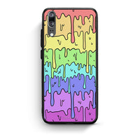 Thumbnail for Huawei P20 Melting Rainbow θήκη από τη Smartfits με σχέδιο στο πίσω μέρος και μαύρο περίβλημα | Smartphone case with colorful back and black bezels by Smartfits