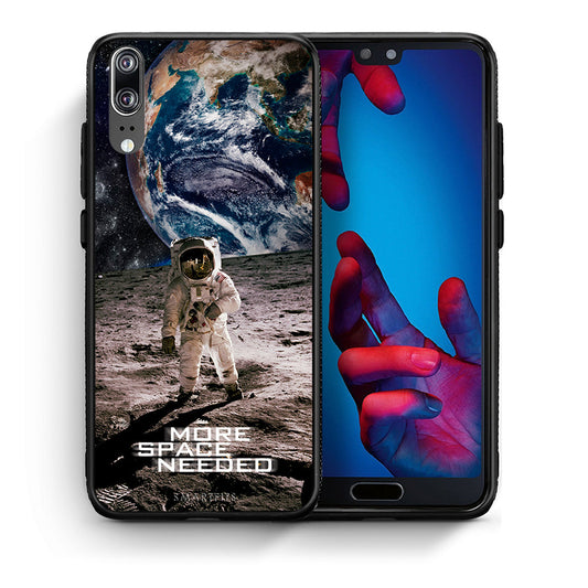 Θήκη Huawei P20 More Space από τη Smartfits με σχέδιο στο πίσω μέρος και μαύρο περίβλημα | Huawei P20 More Space case with colorful back and black bezels