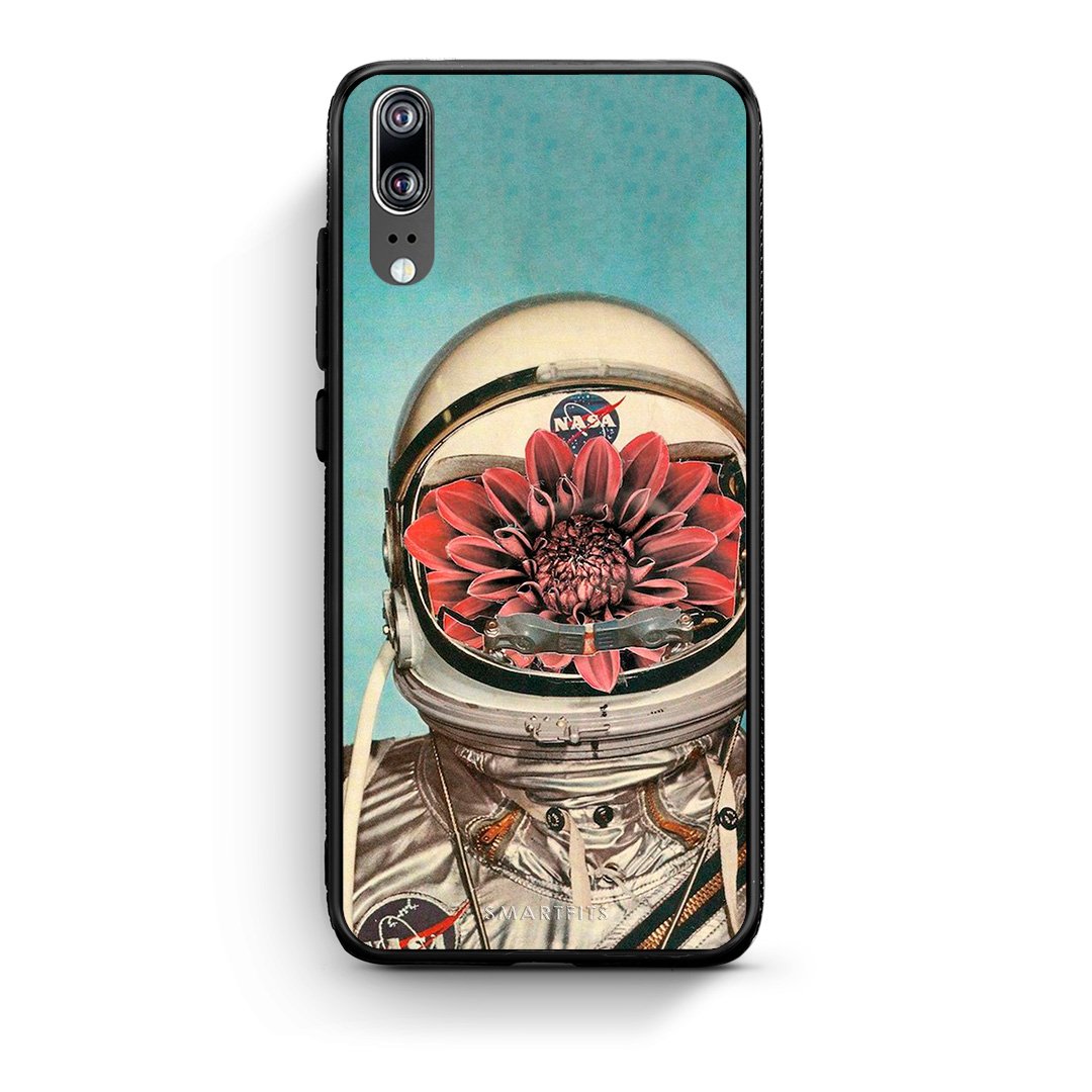 Huawei P20 Nasa Bloom θήκη από τη Smartfits με σχέδιο στο πίσω μέρος και μαύρο περίβλημα | Smartphone case with colorful back and black bezels by Smartfits