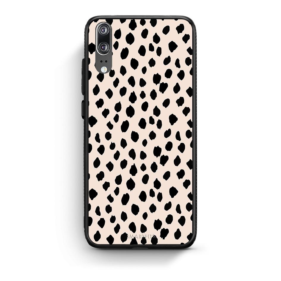 Huawei P20 New Polka Dots θήκη από τη Smartfits με σχέδιο στο πίσω μέρος και μαύρο περίβλημα | Smartphone case with colorful back and black bezels by Smartfits