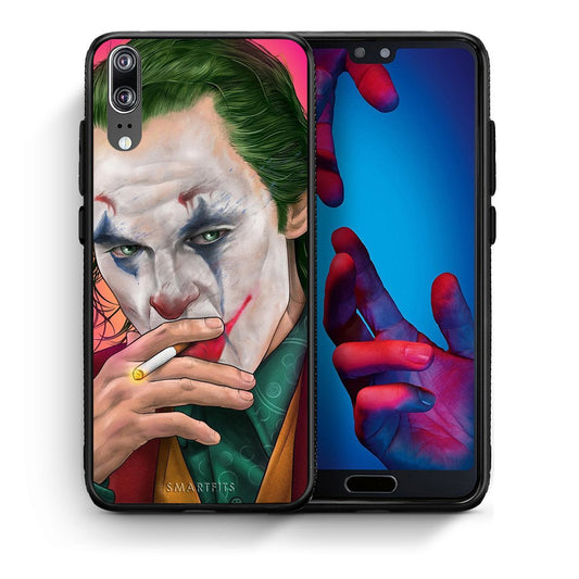 Θήκη Huawei P20 JokesOnU PopArt από τη Smartfits με σχέδιο στο πίσω μέρος και μαύρο περίβλημα | Huawei P20 JokesOnU PopArt case with colorful back and black bezels