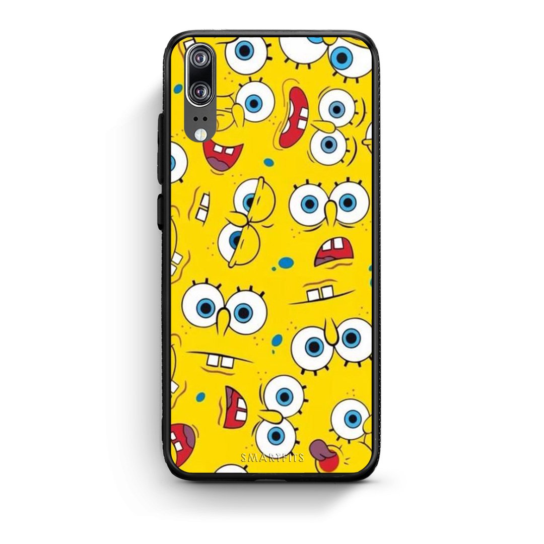 4 - Huawei P20 Sponge PopArt case, cover, bumper