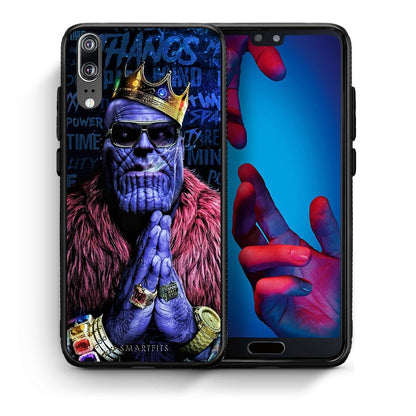 Θήκη Huawei P20 Thanos PopArt από τη Smartfits με σχέδιο στο πίσω μέρος και μαύρο περίβλημα | Huawei P20 Thanos PopArt case with colorful back and black bezels