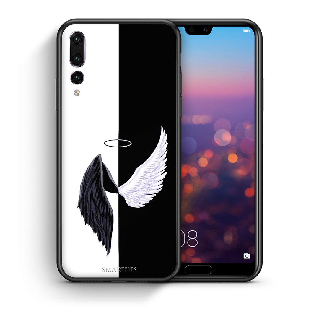 Θήκη Huawei P20 Pro Angels Demons από τη Smartfits με σχέδιο στο πίσω μέρος και μαύρο περίβλημα | Huawei P20 Pro Angels Demons case with colorful back and black bezels