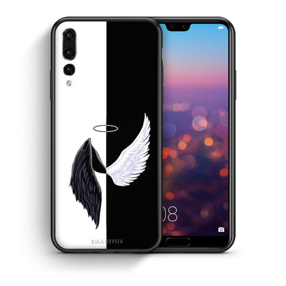 Θήκη Huawei P20 Pro Angels Demons από τη Smartfits με σχέδιο στο πίσω μέρος και μαύρο περίβλημα | Huawei P20 Pro Angels Demons case with colorful back and black bezels