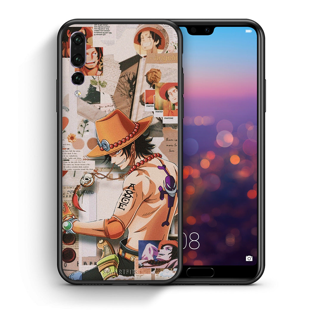 Θήκη Huawei P20 Pro Anime Collage από τη Smartfits με σχέδιο στο πίσω μέρος και μαύρο περίβλημα | Huawei P20 Pro Anime Collage case with colorful back and black bezels