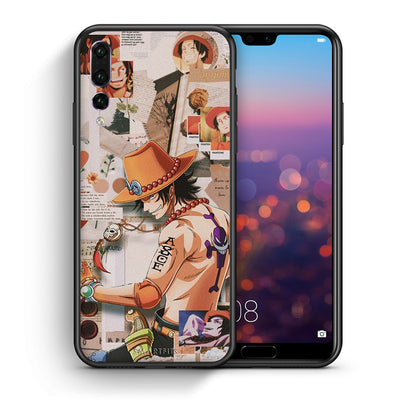 Θήκη Huawei P20 Pro Anime Collage από τη Smartfits με σχέδιο στο πίσω μέρος και μαύρο περίβλημα | Huawei P20 Pro Anime Collage case with colorful back and black bezels