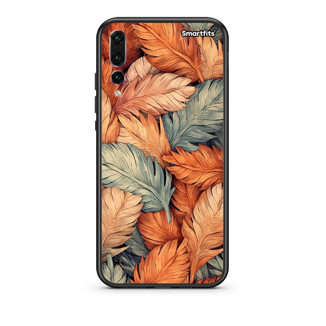 huawei p20 pro Autumn Leaves Θήκη από τη Smartfits με σχέδιο στο πίσω μέρος και μαύρο περίβλημα | Smartphone case with colorful back and black bezels by Smartfits