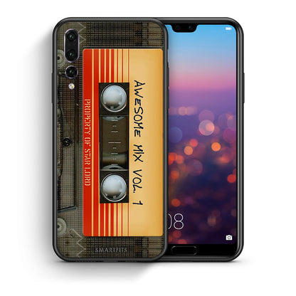 Θήκη Huawei P20 Pro Awesome Mix από τη Smartfits με σχέδιο στο πίσω μέρος και μαύρο περίβλημα | Huawei P20 Pro Awesome Mix case with colorful back and black bezels