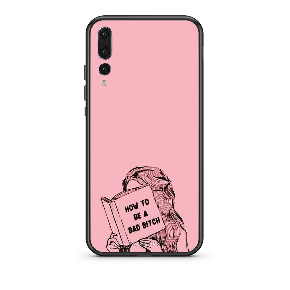 huawei p20 pro Bad Bitch θήκη από τη Smartfits με σχέδιο στο πίσω μέρος και μαύρο περίβλημα | Smartphone case with colorful back and black bezels by Smartfits