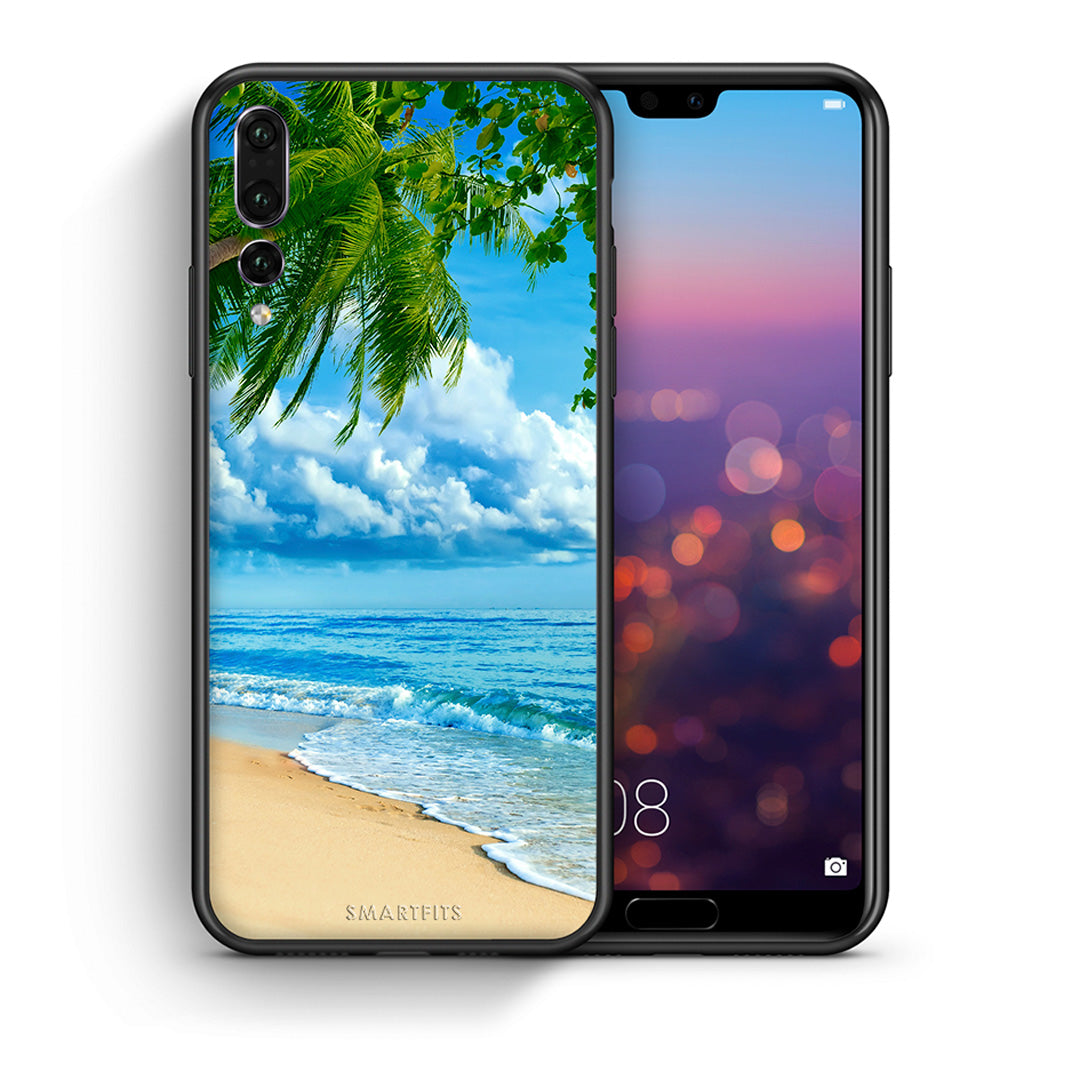 Θήκη Huawei P20 Pro Beautiful Beach από τη Smartfits με σχέδιο στο πίσω μέρος και μαύρο περίβλημα | Huawei P20 Pro Beautiful Beach case with colorful back and black bezels