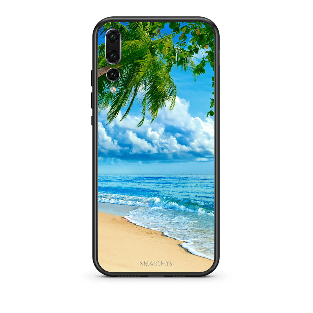 huawei p20 pro Beautiful Beach θήκη από τη Smartfits με σχέδιο στο πίσω μέρος και μαύρο περίβλημα | Smartphone case with colorful back and black bezels by Smartfits