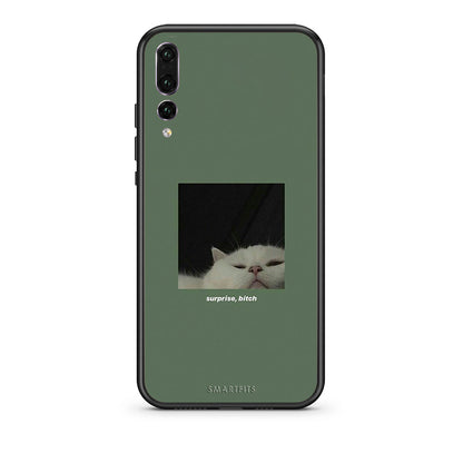 huawei p20 pro Bitch Surprise θήκη από τη Smartfits με σχέδιο στο πίσω μέρος και μαύρο περίβλημα | Smartphone case with colorful back and black bezels by Smartfits