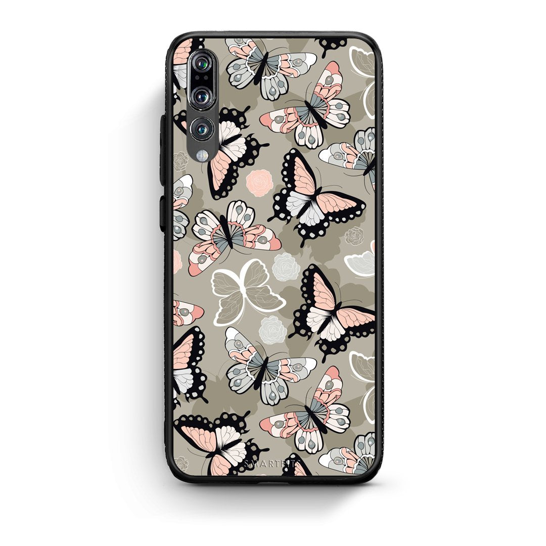 135 - huawei p20 pro Butterflies Boho case, cover, bumper