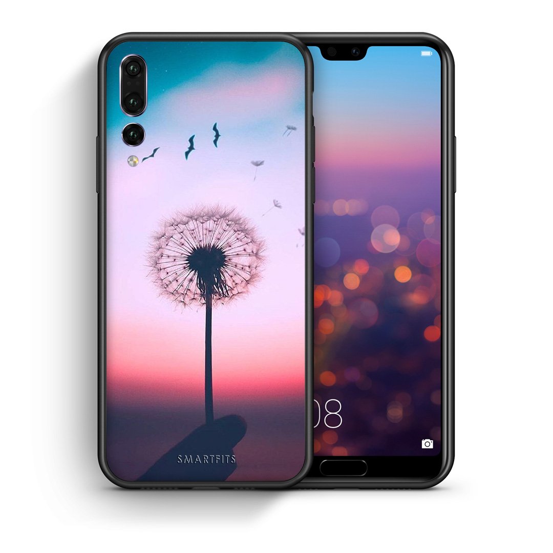 Θήκη Huawei P20 Pro Wish Boho από τη Smartfits με σχέδιο στο πίσω μέρος και μαύρο περίβλημα | Huawei P20 Pro Wish Boho case with colorful back and black bezels