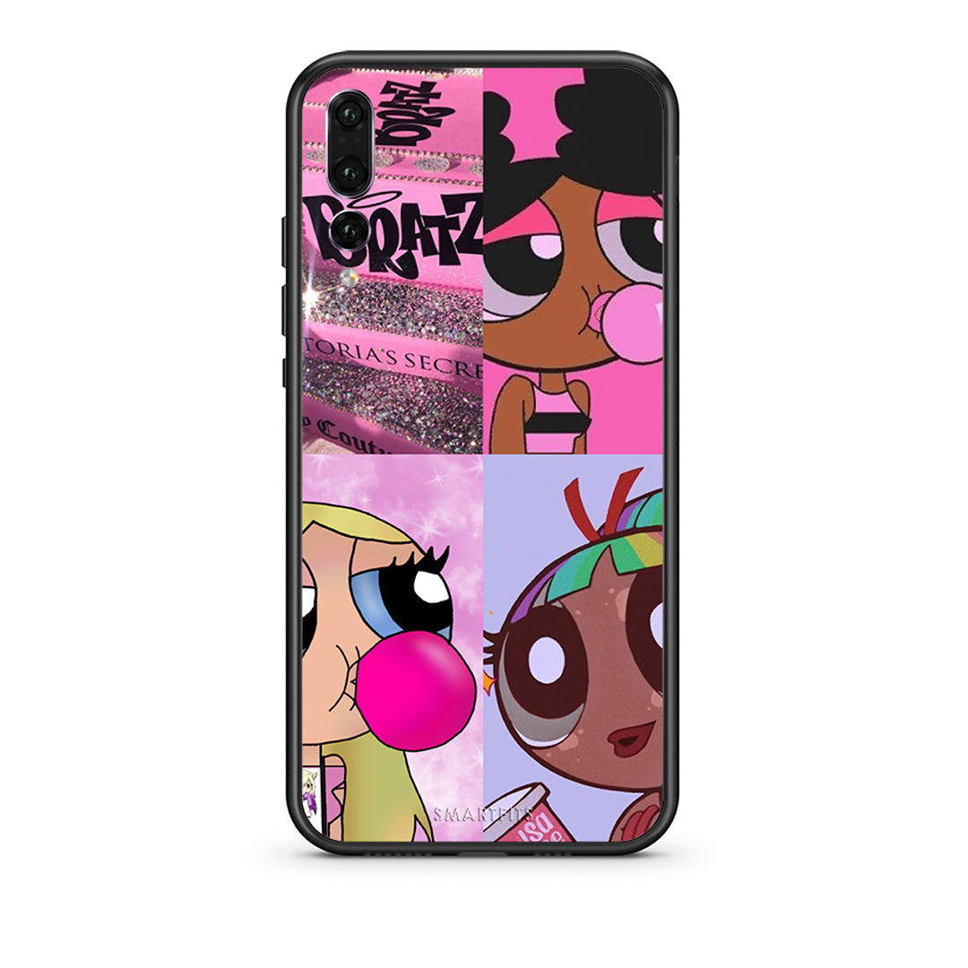 huawei p20 pro Bubble Girls Θήκη Αγίου Βαλεντίνου από τη Smartfits με σχέδιο στο πίσω μέρος και μαύρο περίβλημα | Smartphone case with colorful back and black bezels by Smartfits