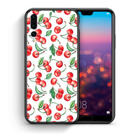 Thumbnail for Θήκη Huawei P20 Pro Cherry Summer από τη Smartfits με σχέδιο στο πίσω μέρος και μαύρο περίβλημα | Huawei P20 Pro Cherry Summer case with colorful back and black bezels